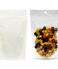 210-012-001 ∙ Bag, White, Stand Up, Bottom Gusset, 3.625" W x 5" H x 1.79" G, 4.5 mil