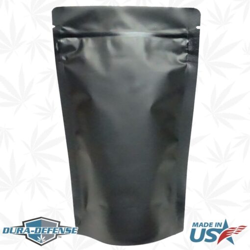 6" x 9" Dura-Defense Child-Resistant Ounce Cannabis Marijuana Pouch Bag by Dura-Pack | Color: Black