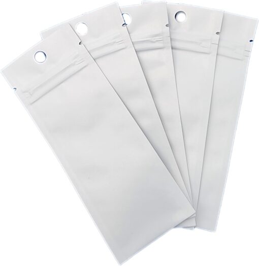 116-004-001 ∙ Bag, Matte White, Flat, 2.25"W X 6"H, 5Mil