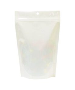 202-013-001 ∙ Bag, White, Stand Up, Bottom Gusset, 6" W x 9" H x 3.55" G, 4.5 mil