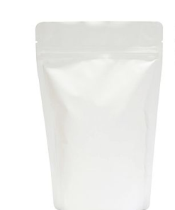 207-002-101 ∙ Bag, Matte White, Stand Up, Bottom Gusset, 6" W x 9" H x 3.55" G, 5.4 mil