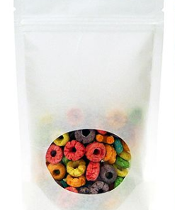 211-002-001 ∙ Bag, White, Stand Up, Bottom Gusset, 5" W x 8" H x 2.75" G, 5 mil