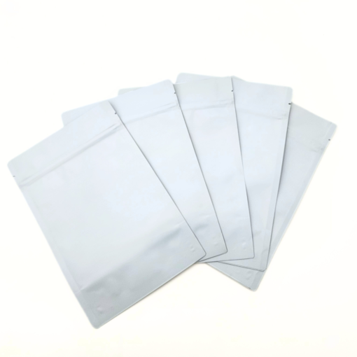 216-023-001 ∙ Bag, Matte White, Stand Up, Bottom Gusset, 6.5" W x 10.5" H x 3.55" G, 5.4 mil - Image 2