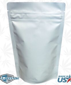 6" x 9" Dura-Defense Child-Resistant Ounce Cannabis Marijuana Pouch Bag by Dura-Pack | Color: White