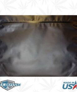 12" W x 9"H x 4" G Cannabis Marijuana Large Exit Pouch Bag | Color: Black