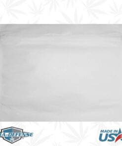 Cannabis Marijuana Large Exit Pouch Bag | Color: White