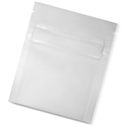 4" x 5" White Dura-Defense Child-Resistant Gram Cannabis Marijuana Pouch Bag by Dura-Pack