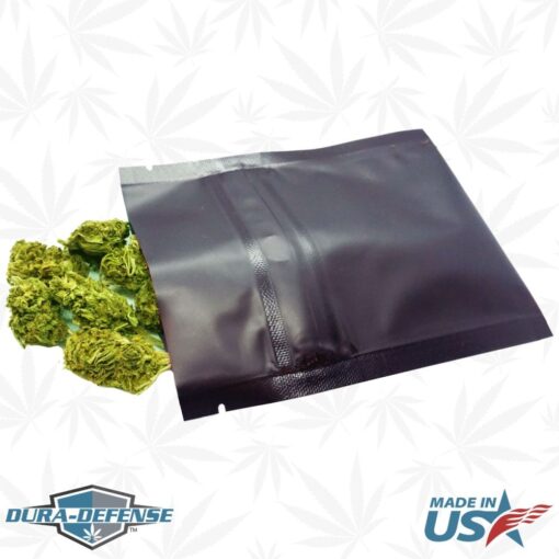 4" x 5" Black Dura-Defense Child-Resistant Gram Cannabis Marijuana Pouch Bag by Dura-Pack